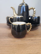 Luxury Black Coffee Set With Rotating Tray – (41/5)