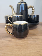 Luxury Black Coffee Set With Rotating Tray – (41/5)