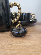 Luxury Black Coffee Set With Rotating Tray – (41/5)