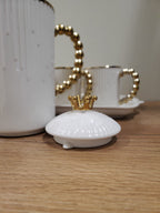 9PCS Coffee Set White & Gold (ML-1019)