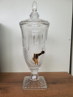 Luxury Crystal Cut Beverage Dispenser – 2 Liter (XHG-031)