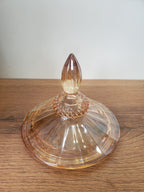 Luxury Amber Crystal Beverage Dispenser – 2 Liter (XHG-034)
