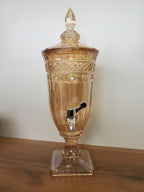 Luxury Amber Crystal Beverage Dispenser – 2 Liter (XHG-034)