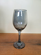 Luxury Smoke Grey Beverage Dispenser Set with 6 Goblets – 7 Pieces (XHG-003)