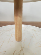 2-Tier Ceramic Pastry Stand Marble Design (8-34)