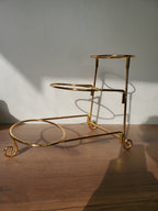 3-Piece Gold Serving Bowl Set with Stand (SA1251)