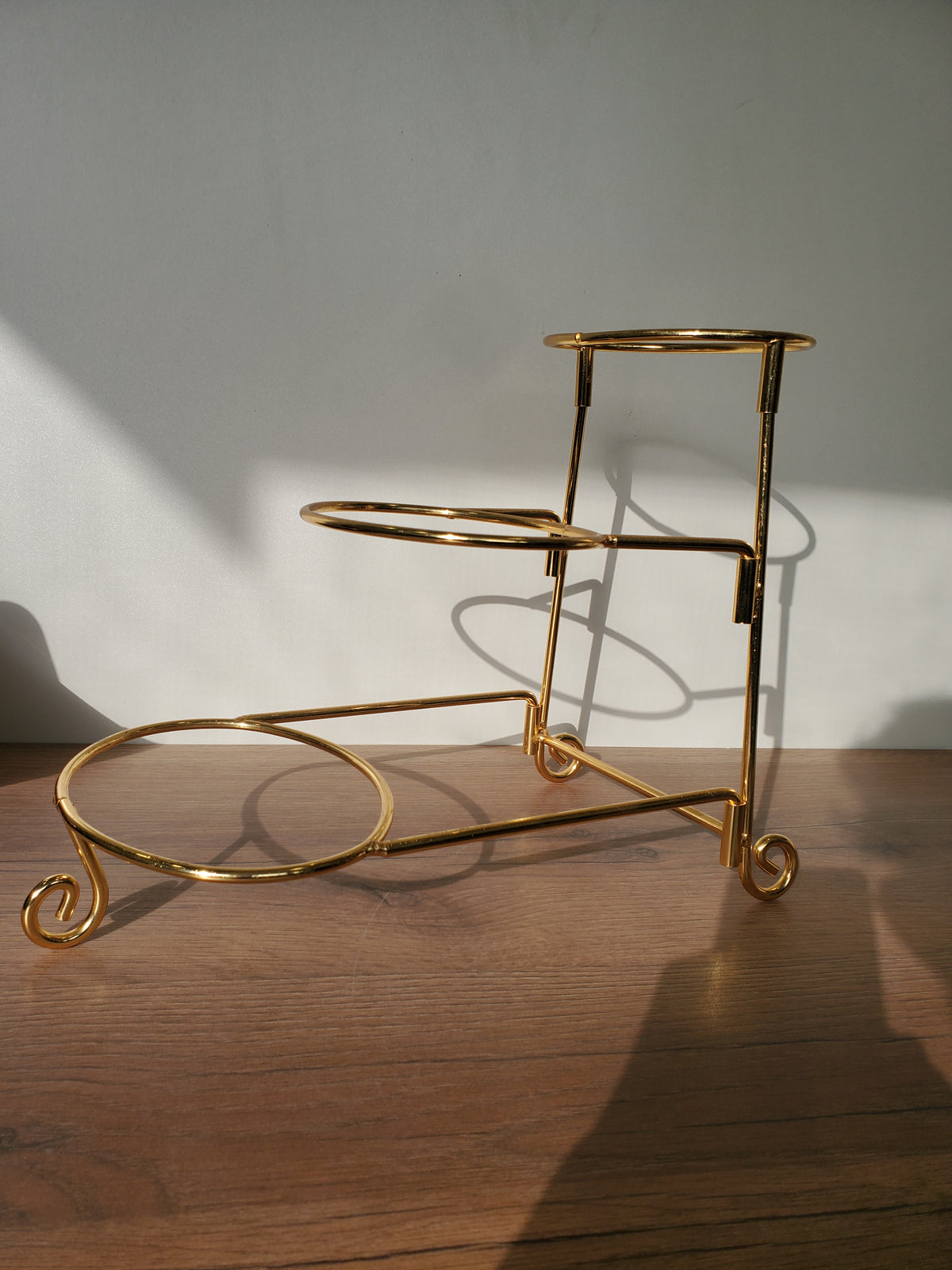 3-Piece Gold Serving Bowl Set with Stand (SA1251)