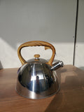 Stainless Steel Whistling Kettle with Wooden Handle (HR739-12)