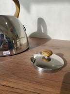 Stainless Steel Whistling Kettle with Wooden Handle (HR739-12)