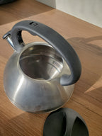 Stainless Steel Whistling Kettle with Black Handle (HR734-8)