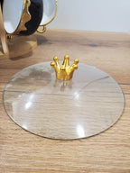 7-Piece Black Ceramic Soup Bowl Set with Wooden Stand