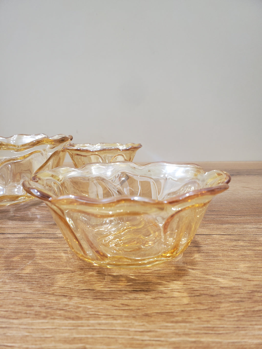 7-Piece Glass Serving Bowl Set Amber (12-3)
