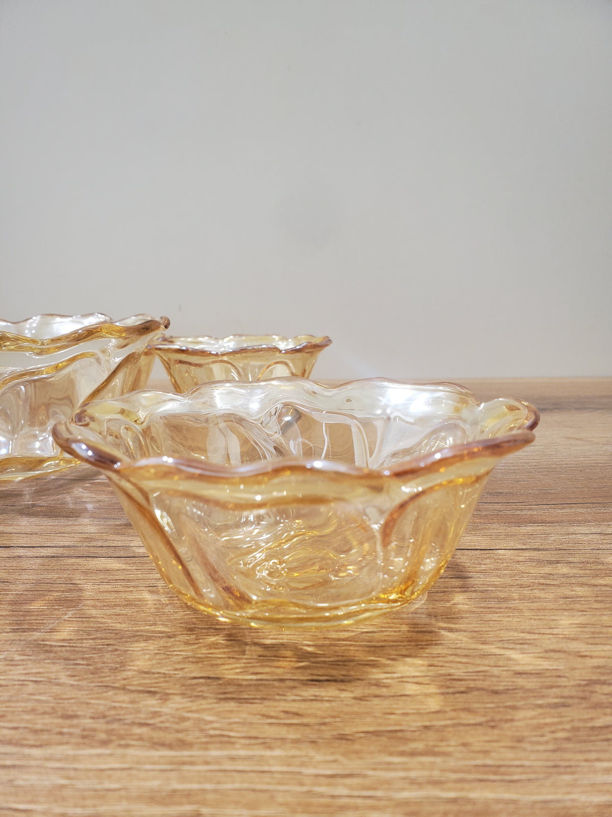 7-Piece Glass Serving Bowl Set Amber (12-3)
