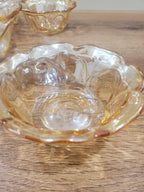 7-Piece Glass Serving Bowl Set Amber (12-3)