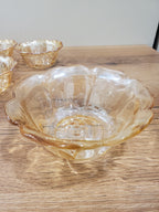 7-Piece Glass Serving Bowl Set Amber (12-3)