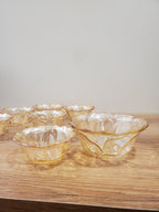 7-Piece Glass Serving Bowl Set Amber (12-3)