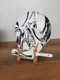 8-Piece Cake Serving Set Abstract Marble Design With Wooden Stand (8-19)