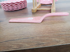 8-Piece Cake Serving Set Pink Marble Design With Wooden Stand (8-18)