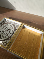Luxury Acrylic Quran Box with Gold Islamic Calligraphy – Medium (086-1)