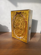 Luxury Acrylic Quran Box with Premium Gold Finish – Large (086-6)
