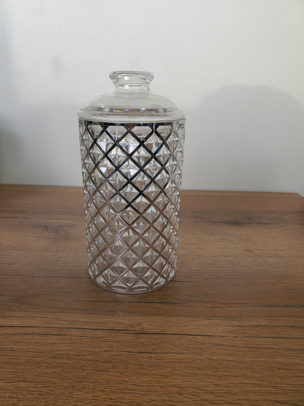 3-Piece Acrylic Jar Set with Diamond Pattern (3101SH)