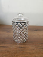 3-Piece Acrylic Jar Set with Diamond Pattern (3101SH)