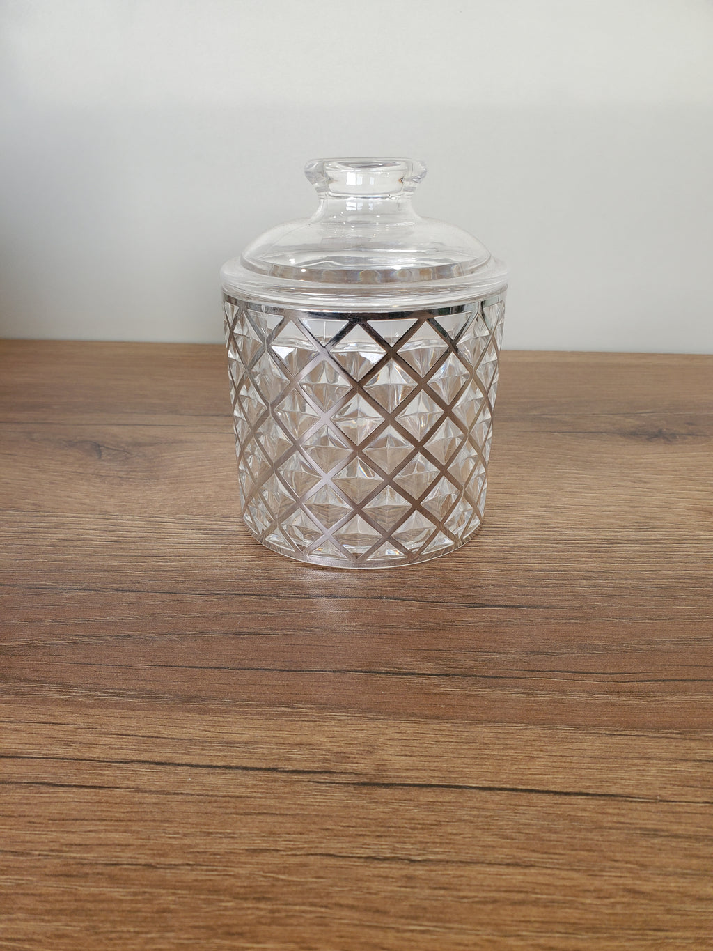 3-Piece Acrylic Jar Set with Diamond Pattern (3101SH)