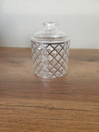 3-Piece Acrylic Jar Set with Diamond Pattern (3101SH)