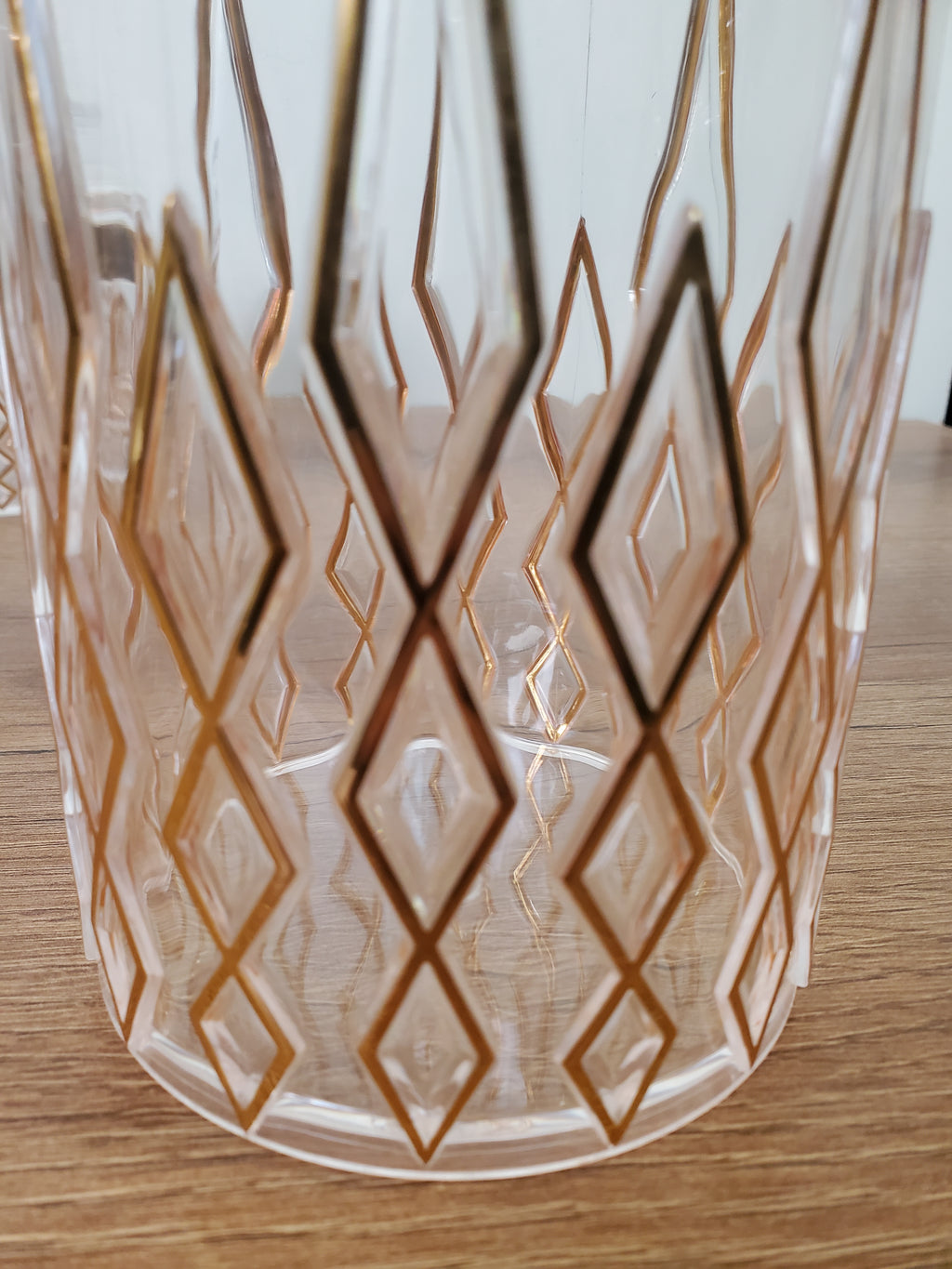 3-Piece Acrylic Jar Set with Gold Detailing (2315TH)