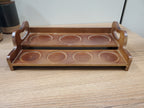7-Piece Ceramic Storage Jar Set with Wooden Tray (8-8)