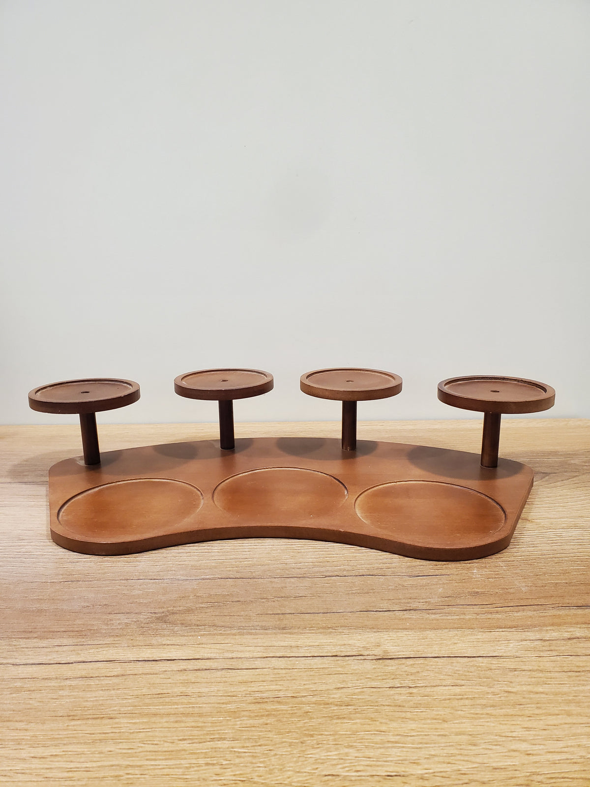 7-Piece Ceramic Storage Jar Set with Wooden Tray (8-14)