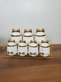 7-Piece Ceramic Storage Jar Set with Iron Stand (8-1)