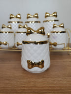 7-Piece Ceramic Storage Jar Set with Iron Stand (8-1)