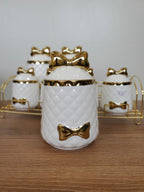 7-Piece Ceramic Storage Jar Set with Iron Stand (8-1)