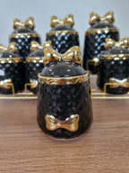 7-Piece Ceramic Storage Jar Set with Iron Stand (8-2)