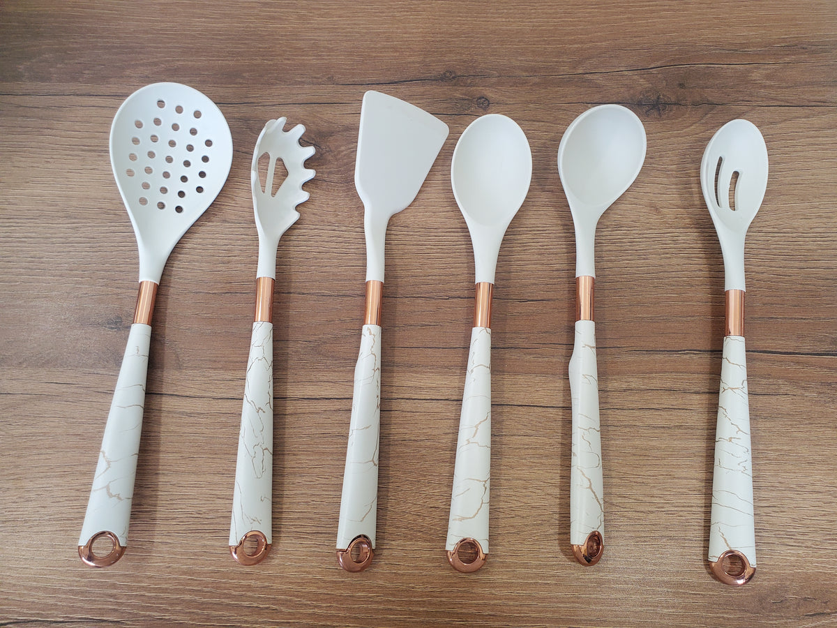 Premium White Kitchen Spoon Set 7Pcs (WF24008)