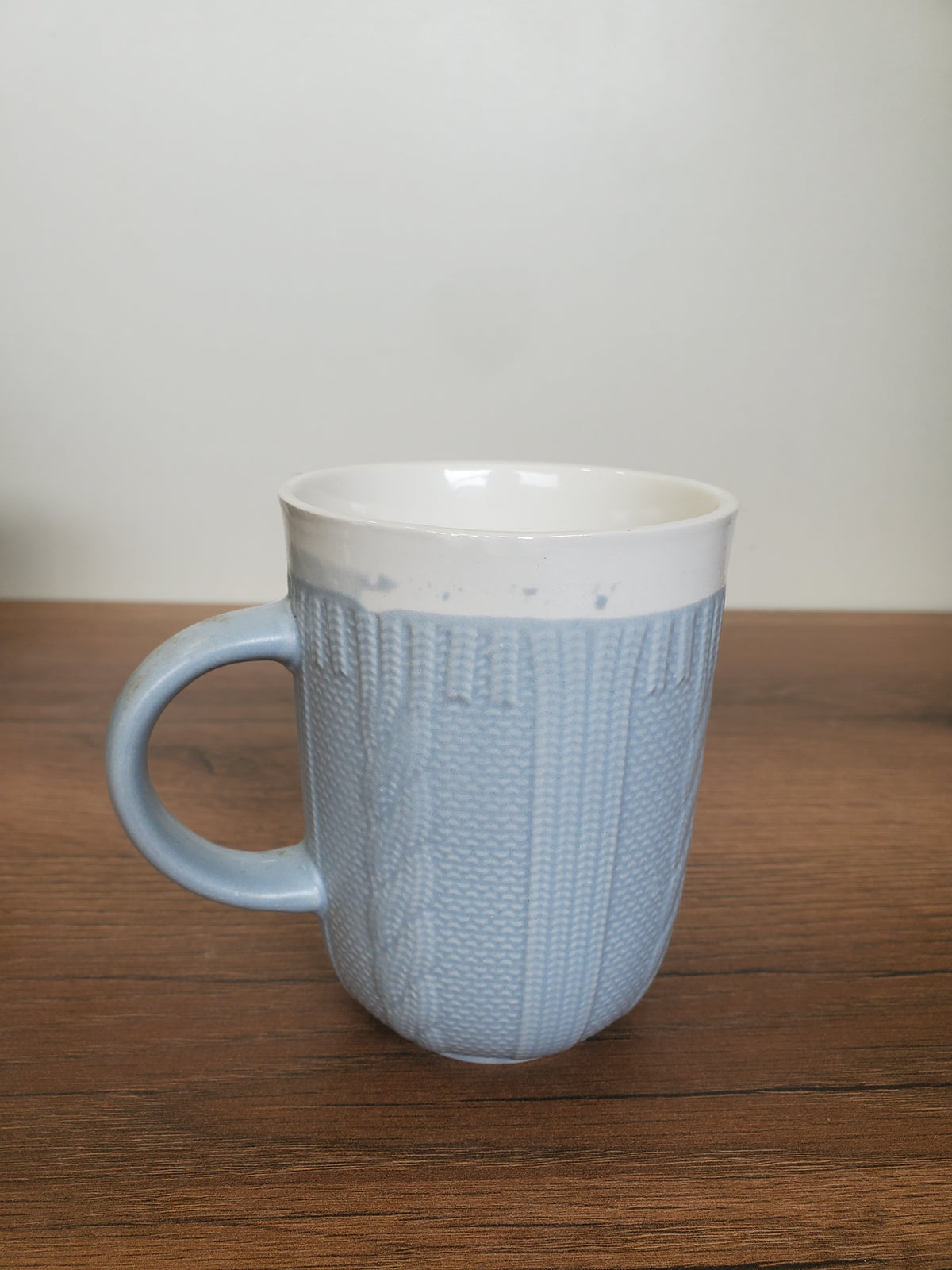 Ceramic Coffee Mug Light Blue Textured (SR-240)