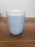 Ceramic Coffee Mug Light Blue Textured (SR-240)