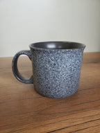 Markhor Horn Design Ceramic Mug Charcoal Grey (C139)