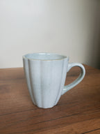 Ceramic Coffee Mug Ribbed & Textured Design (16-5)