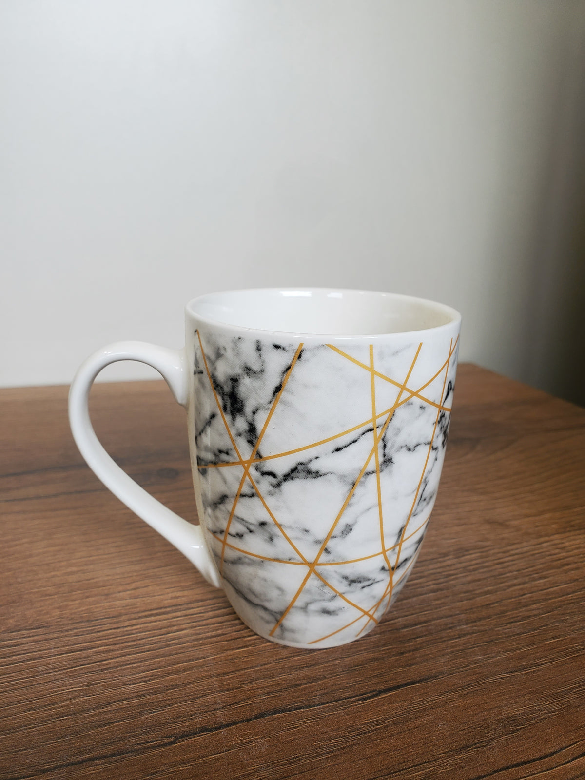 Ceramic Coffee Mug Black & White Marble Design (15-2)