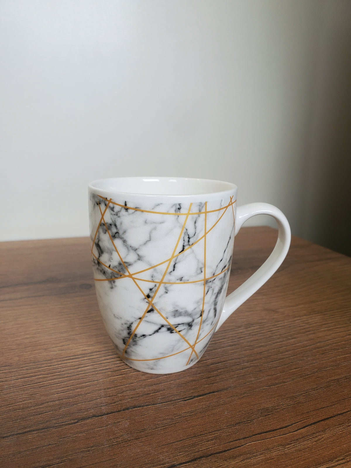 Ceramic Coffee Mug Black & White Marble Design (15-2)