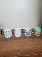 Ceramic Coffee Mug Embossed Design (C017-3)