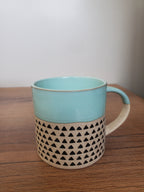 Ceramic Coffee Mug Embossed Design (C017-3)