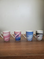 Ceramic Coffee Mug Abstract Marble Design (15-1)