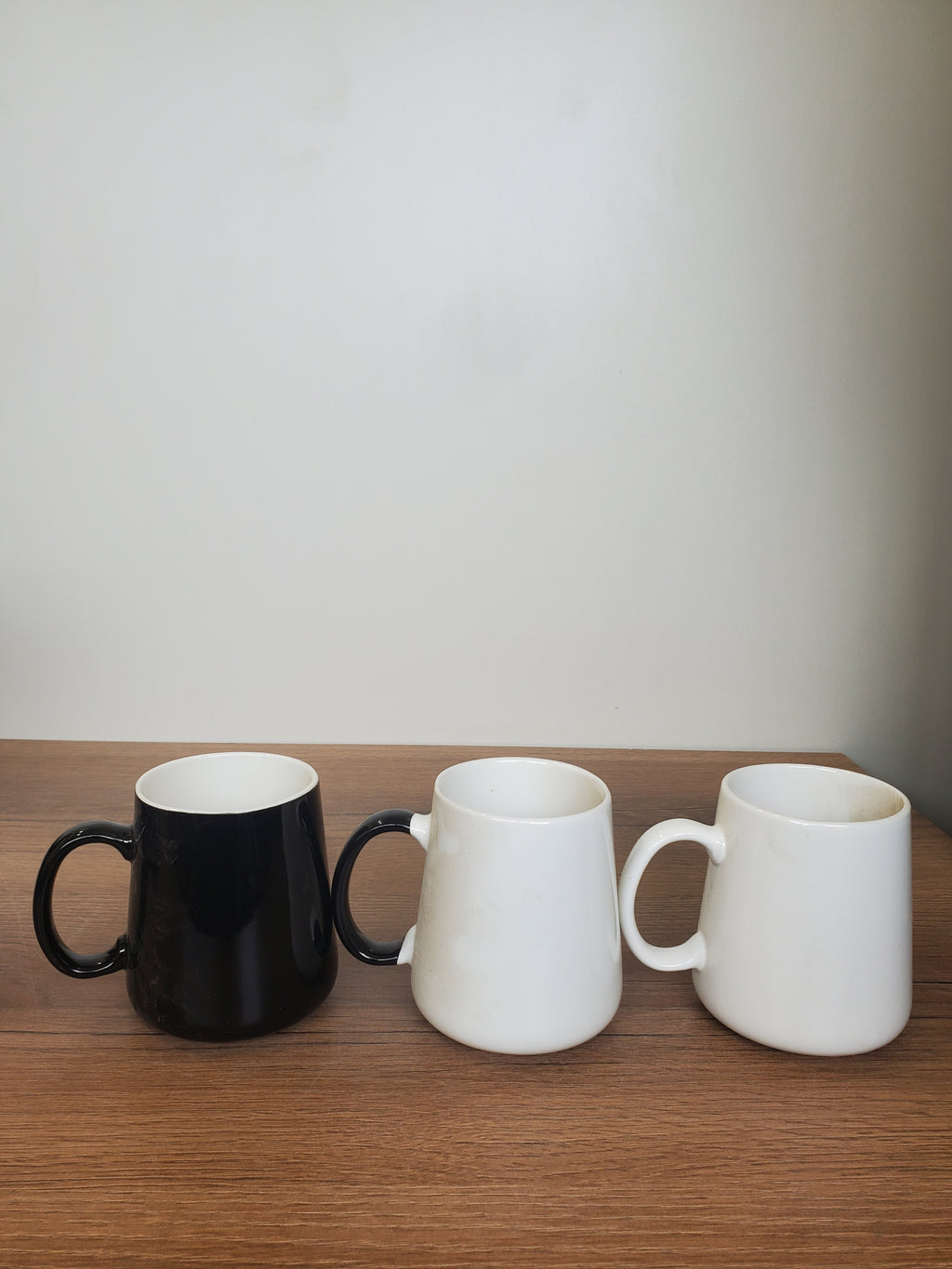 Coffee Mug Cream, Black & White (C284-2)