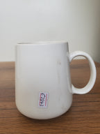 Coffee Mug Cream, Black & White (C284-2)