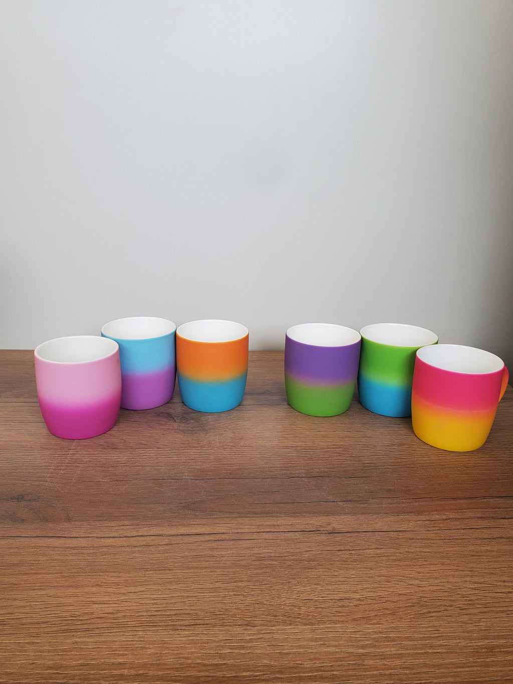 Ceramic Coffee Mug Gradient Color Round Shape (11-4)