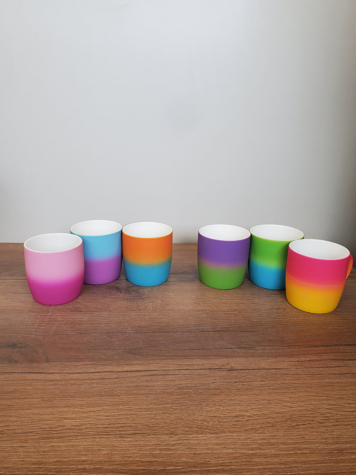 Ceramic Coffee Mug Gradient Color Round Shape (11-4)