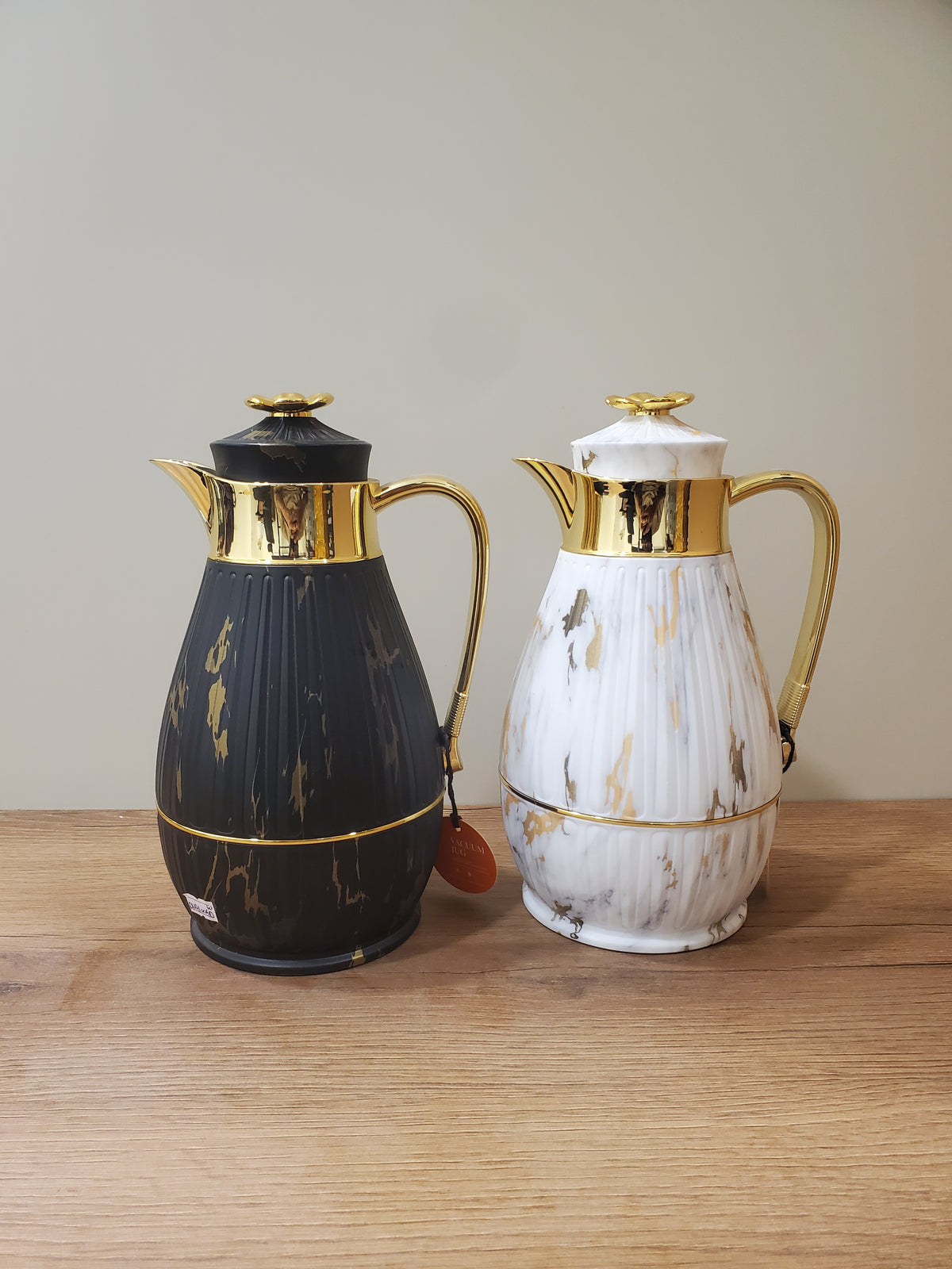 Elegant Marble Gold Tea Flask 1L (DU-R100GDW)